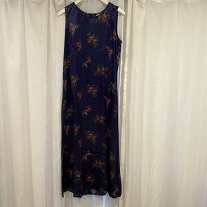 Gap Satin Maxi Floral dress